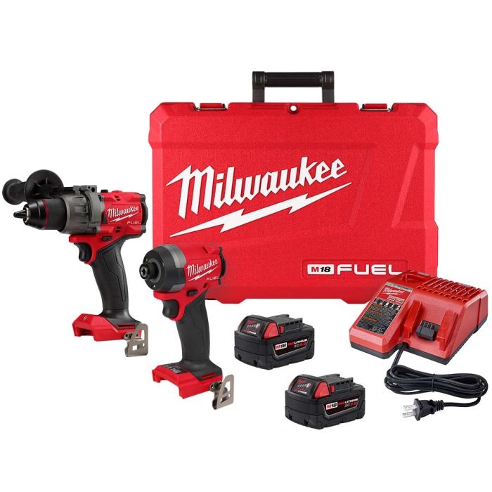 Milwaukee M18 FUEL 2pc Hammer Drill/Driver & Hex Impact Driver Combo Kit